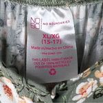 No Boundaries  Size XL(15-17)Milkmaid Floral V-Neck Button Front Shirred Back Top Photo 5