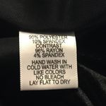 Gibson NEW Women's Size Medium Black Dede Velvet Tie Neck Top Photo 5