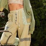 POL  I’m So Fly Embroidered Slouchy Gauze + Lace Jogger Pants Photo 11