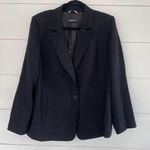 Marina Rinaldi Basic Black Blazer Jacket Size 25 Photo 0