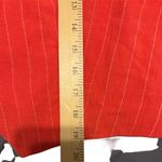 Draper James  orange striped Linen Suit Vest size large Photo 3