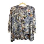  Blouse Women's Size Large Paisley Lightweight Office Business Chicos 2‎ Photo 1