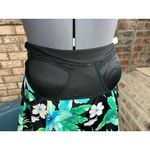 one piece swimsuit swimdress Vintage floral blue black green Size 12 Photo 4