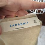 ZARA sheer underlay cream short sleeve top size L Photo 4