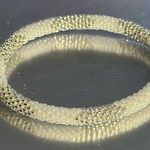 Sashka White / Silver Bracelet 8" Photo 0