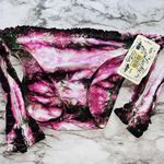 Lucky Brand NWT Tie Dye Pink Brown Side Ties Bikini Bottom Women Sm Beach Pool Photo 0