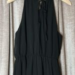 Forever 21  Black High Neck Spaghetti Strap Maxi Dress with Leg Slit Size Medium Photo 9