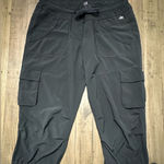 Alo Yoga Women’s Cool Fit Cropped Drawstring Cargo Pants - Medium - Black Photo 0