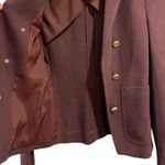 Theory Jonita K Blazer, Garnet Ponte Open Front Burgundy, Size 2 Photo 10