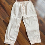 Taylor Linens 100% Cotton Pale Pink Poplin Lounge Pants Size M Photo 0