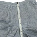 J Jill Love Linen Blue White Striped Lounge Beach Stretch Waist Wide Leg Large Photo 6