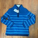 Fat Face The Iconic Airlie Sweater Teal Stripes sz 4 NWT Blue Photo 0
