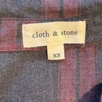 Cloth & Stone Anthro Soft Flannel Tunic Shirt Dress Plaid w/Pockets ~ XS💛 Photo 7