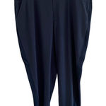 Athleta  Brooklyn Ankle Pant Blue Lightweight Stretch Pull On Trousers Sz 22 Photo 0