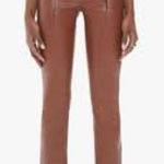 MOTHER Tan Leather Jacket Brown Size 28 Photo 0