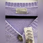 Urban Outfitters  Sweater Size XS Maura Chenille Cropped Cardigan purple NWT Photo 6