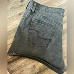 Levi Strauss Black high rise cuffed Frayed Hem Jean Shorts cut off grunge sz 33 Photo 6