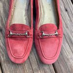 Talbots RARE Red Posh Suede Leather Flats, Loafers Made in Spain Size 8.5 Narrow Photo 8