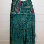 Elegant Teal and Purple Mini Dress Made In India Swami Gear Size L/XL Boho Green Size L Photo 0
