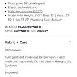 Billabong Like New Black Floral Crinkle
Wide Leg Pull-On Pants Large Photo 8