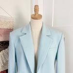 Alice + Olivia  Shan Cropped Blazer Blue Sz 2 NWT Photo 2