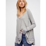 Free People WE THE  Laguna Gray Thermal Long Sleeve Top Photo 1