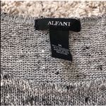 Alfani π high low lightweight 3/4 sleeve scoop neck gray sweater Photo 5