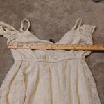 Torrid Size 00 Vanity Sizing Short Dress Stretchy Ivory Rehearsal Dinner Dress Photo 9