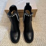 Christian Louboutin Capahutta 70mm Spike Leather Black Booties | size 39.5 Photo 4