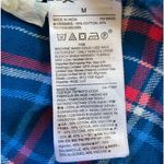 Gap Maternity Blue Plaid Button Down Shirt Size M Photo 3