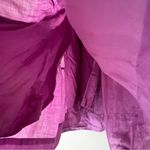 SEA Micah Solid Ramie Flutter Sleeve Dress Women's SIZE MEDIUM Style #SEAAA21892 Purple Photo 6