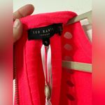 Ted Baker  London Zaralie Jacquard Skater Dress Coral Orange Size 5, US 12 Photo 8