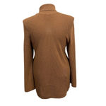 Chico's Chico’s Brown Cutout Turtleneck Sweater Long Sleeve Cotton Blend Size XL Photo 4