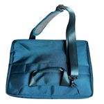 Mosiso 360 Protective Laptop Shoulder Bag in Teal Green Fleece Lined Trolly Belt Blue Photo 1