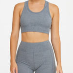 SheIn  Gray Racerback Sports Bra Photo 0
