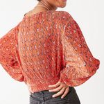 Urban Outfitters Floral Plisse Wrap Top Photo 1