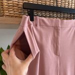 Ann Taylor High-Rise Pink Jacquard Ankle Woven Career Dress Pant Trouser, 12 Photo 3