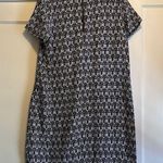 Adrienne Vittadini  | Black & White Patterned Mini Dress Size 12 Photo 4