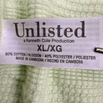 Unlisted by Kenneth Cole Green 1/4 Button Knit Cotton Blend Top Womens [Size XL] Photo 3