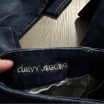 American Eagle American‎ Eagle Dark Wash Mid Rise Curvy Jegging Distressed Jeans Size 4 Short Photo 7