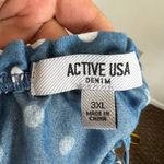 Active USA Denim Polka Dot Top, Y2K, Coquette, Retro, Indie‎ Sleaze, Cottagecore, 3XL Photo 3