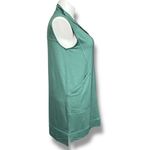 Maurice's Womens Sweatshirt Dress Zip Front Sleeveless Pockets Teal Green Large Photo 2