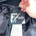 Funky 80’s 🎿 Vintage Tyrolia black puffy ski jacket belted pockets snow winter Size 10 Photo 2