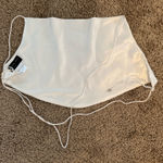 White Fox Boutique White Fox White Satin Backless Top Photo 0