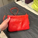 Madewell The Puff Crossbody Bag in Red Leather Photo 10
