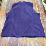 Karen Scott  Purple Fleece Full Zip Vest Plus Size XXL Winter Cabincore Photo 10