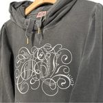 Juicy Couture  Vintage Women’s XL Faded Black Rhinestone Logo Front Sweatshirt Photo 2