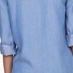 BeachLunchLounge NWT Adria button down Pearls Chambray Top Blouse Shirt Small Photo 1