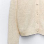 ZARA sweater cardigan jacket knitted button up boho Photo 6