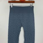 Pink Lily Textured Leopard Blue Leggings Size Medium Photo 2